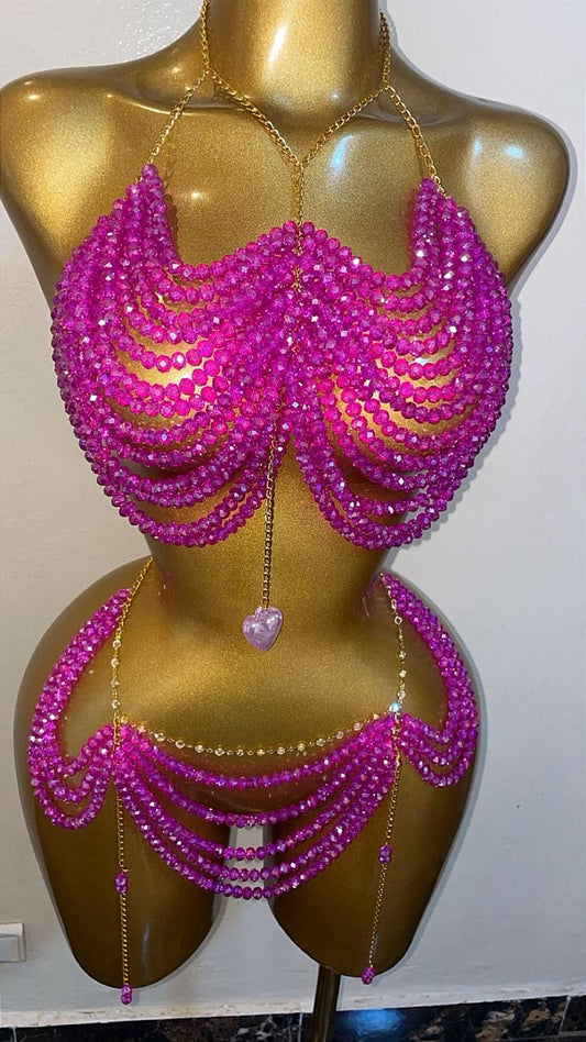 NEEX LUXE Crystal Body Jewelry Set