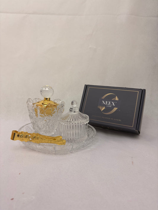 NEEX LUXE Crystal Incense & Bakhoor 4pc Set