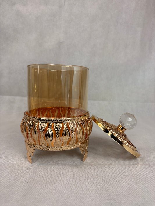 luxury empty glass storage jar