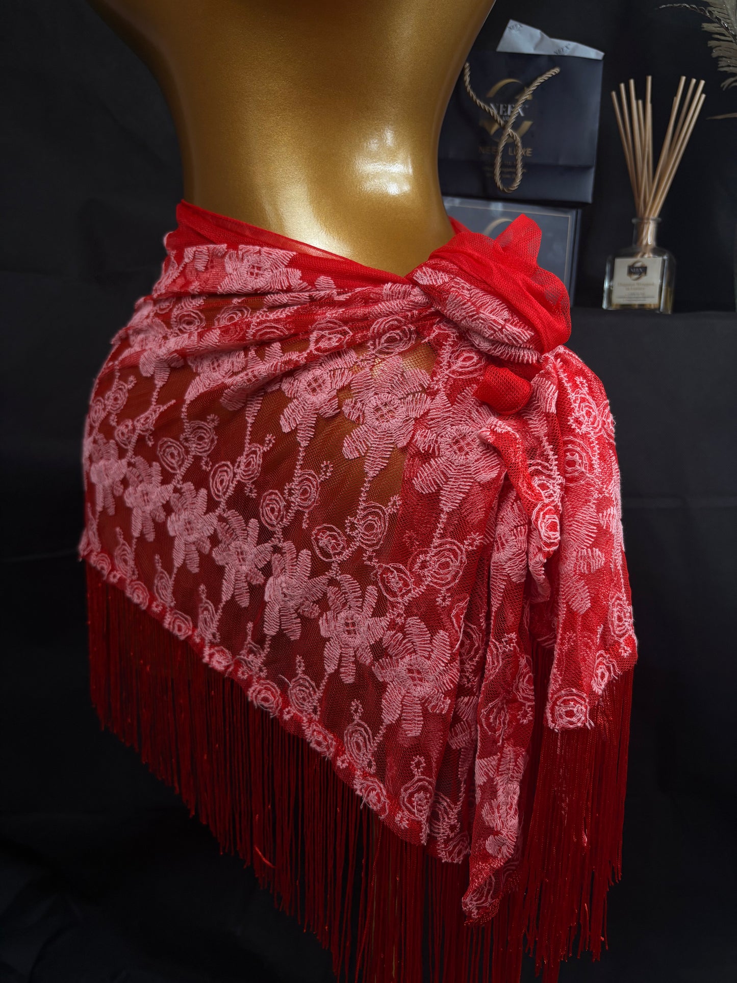 NEEX LUXE Pagne – Luxury Woven Wrap for Women