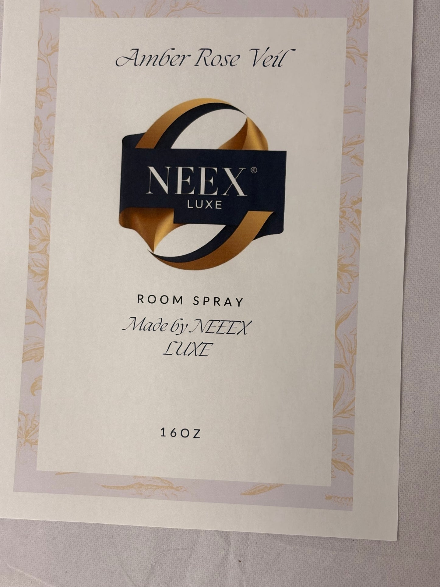 NEEX LUXE Amber Rose Veil Room Spray