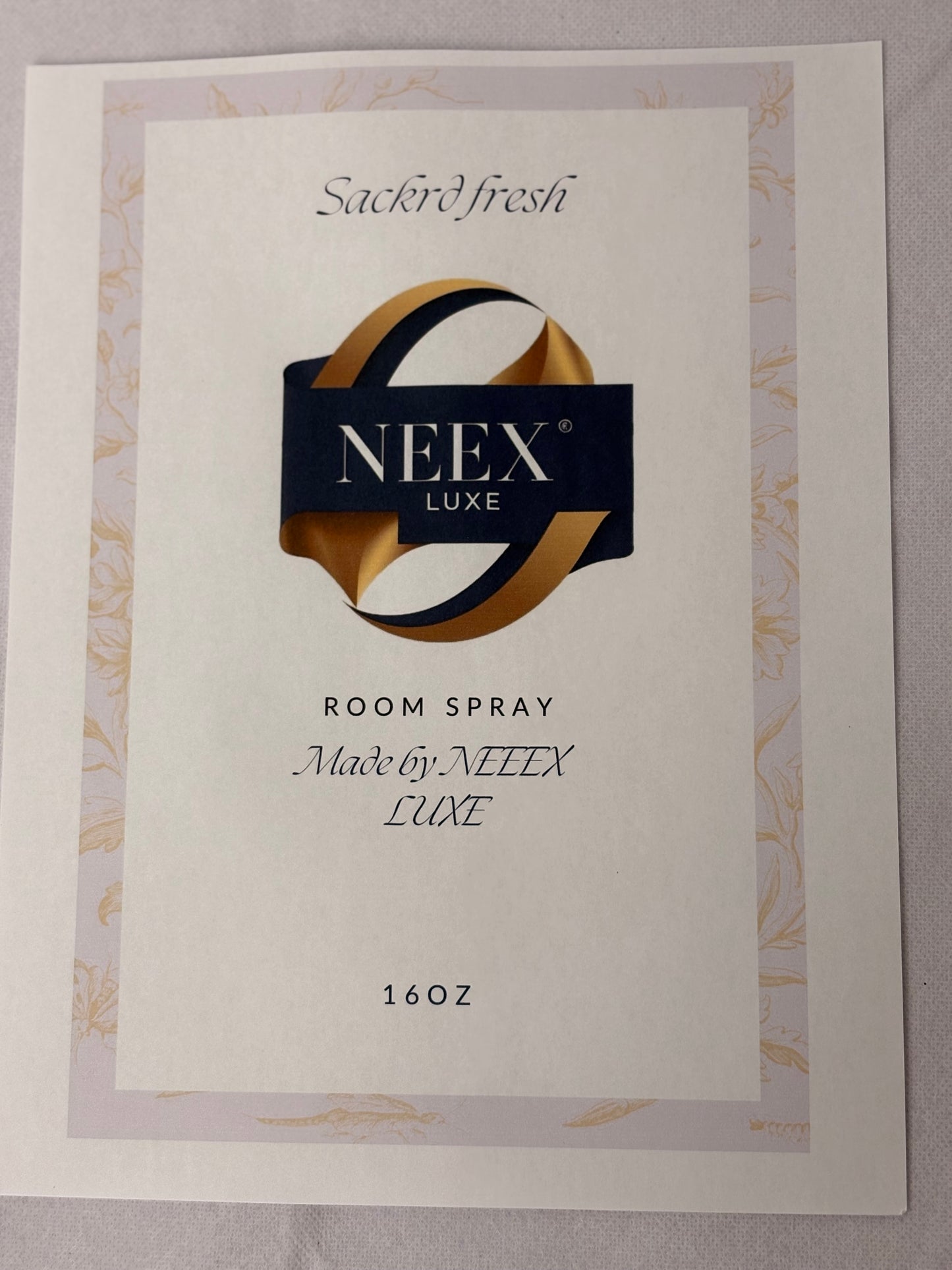 NEEX LUXE Sackrd fresh Room Spray