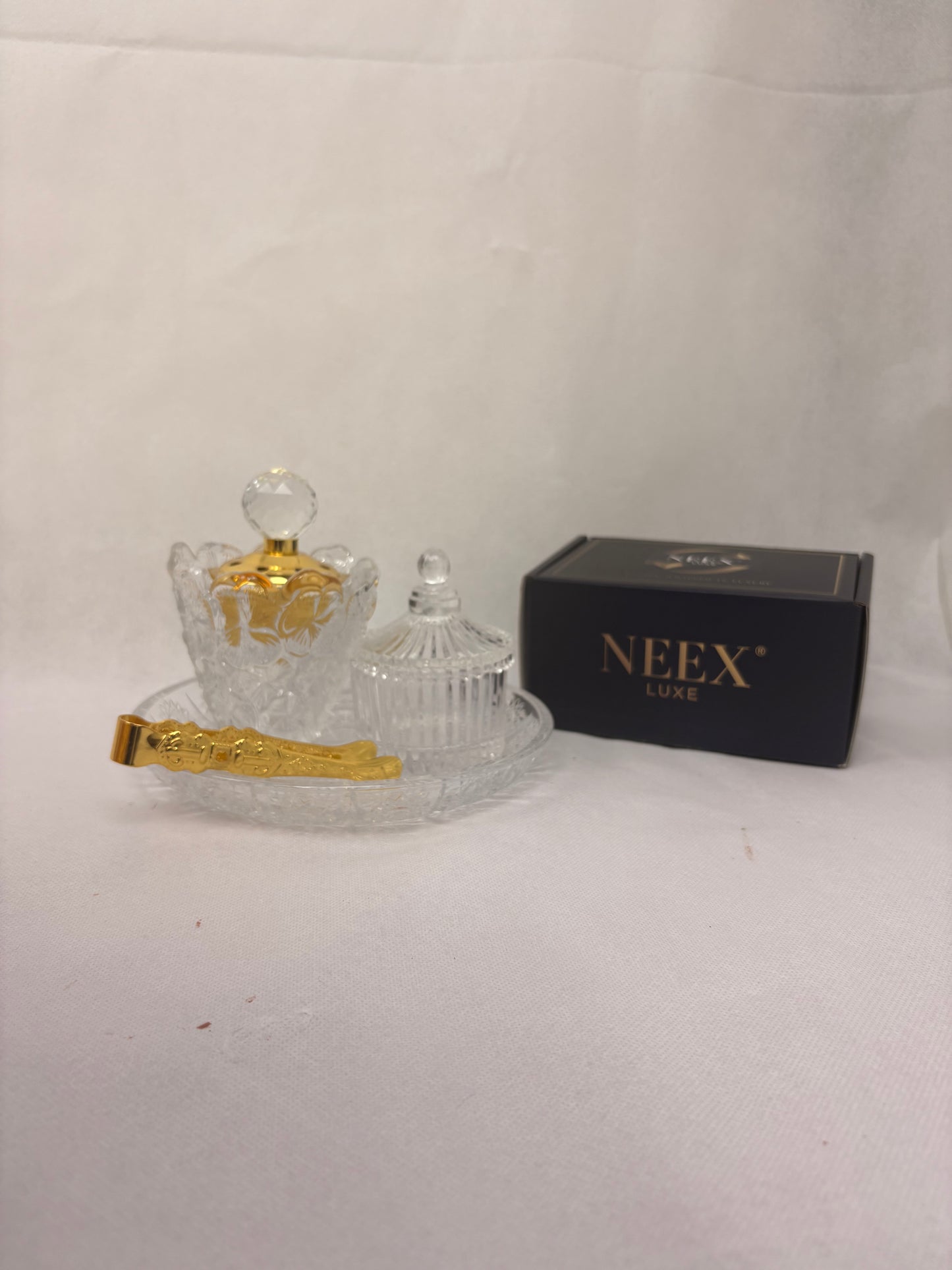 NEEX LUXE Crystal Incense &amp; Bakhoor 4pc Set