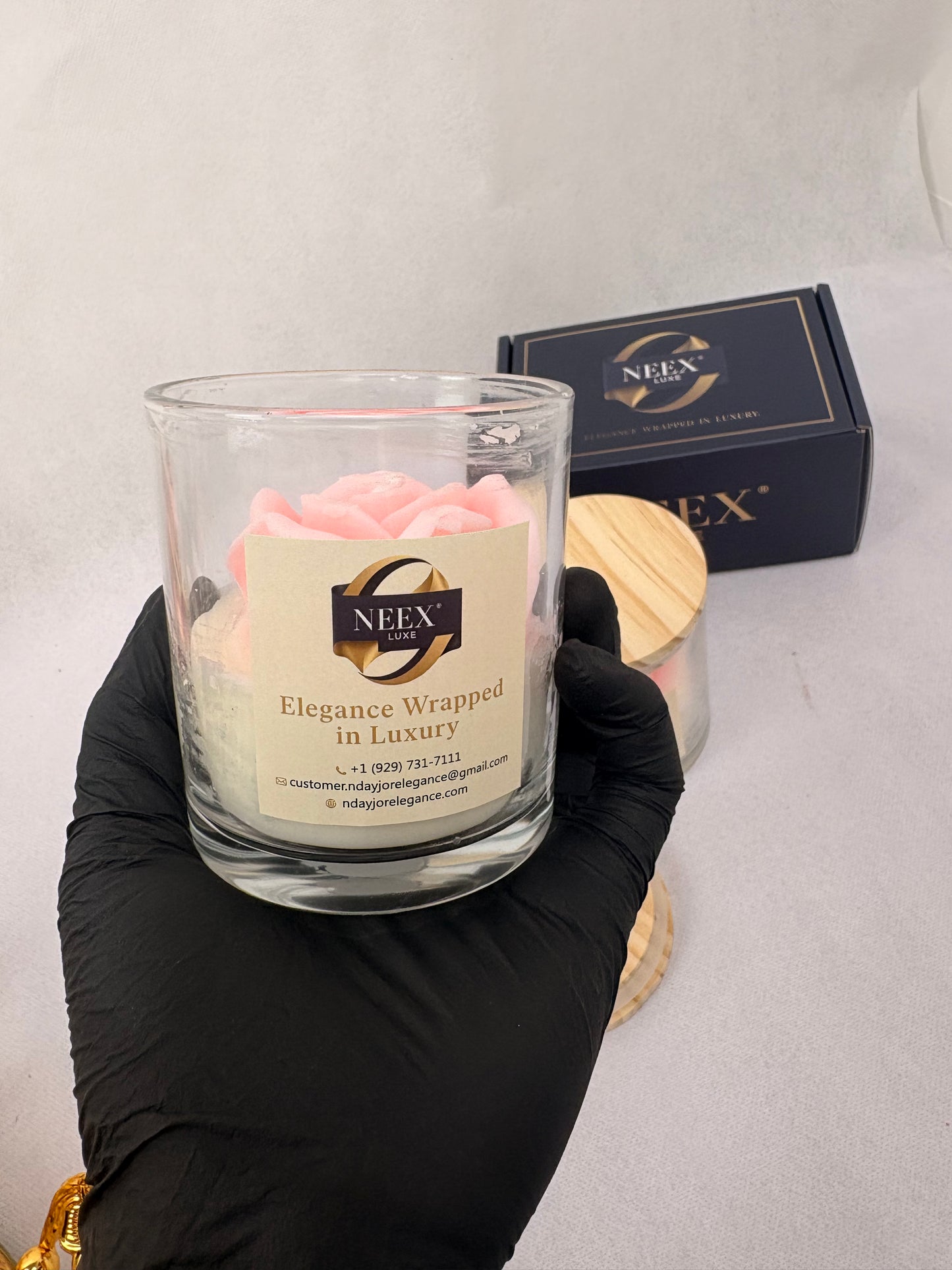 NEEX LUXE Poetic Joy Rose Candle