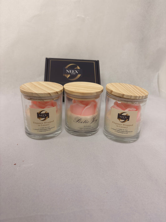 NEEX LUXE Poetic Joy Rose Candle