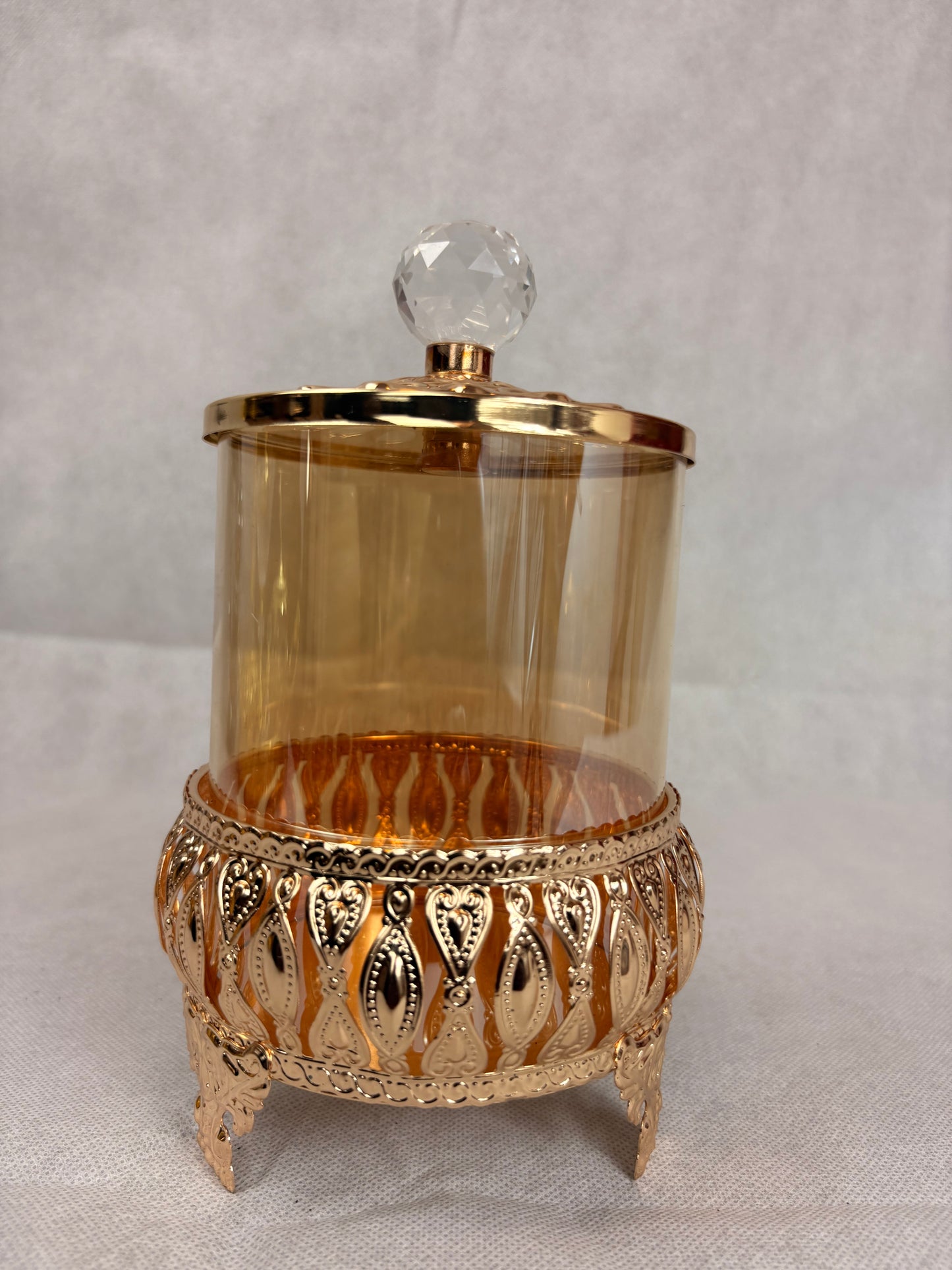 luxury empty glass storage jar