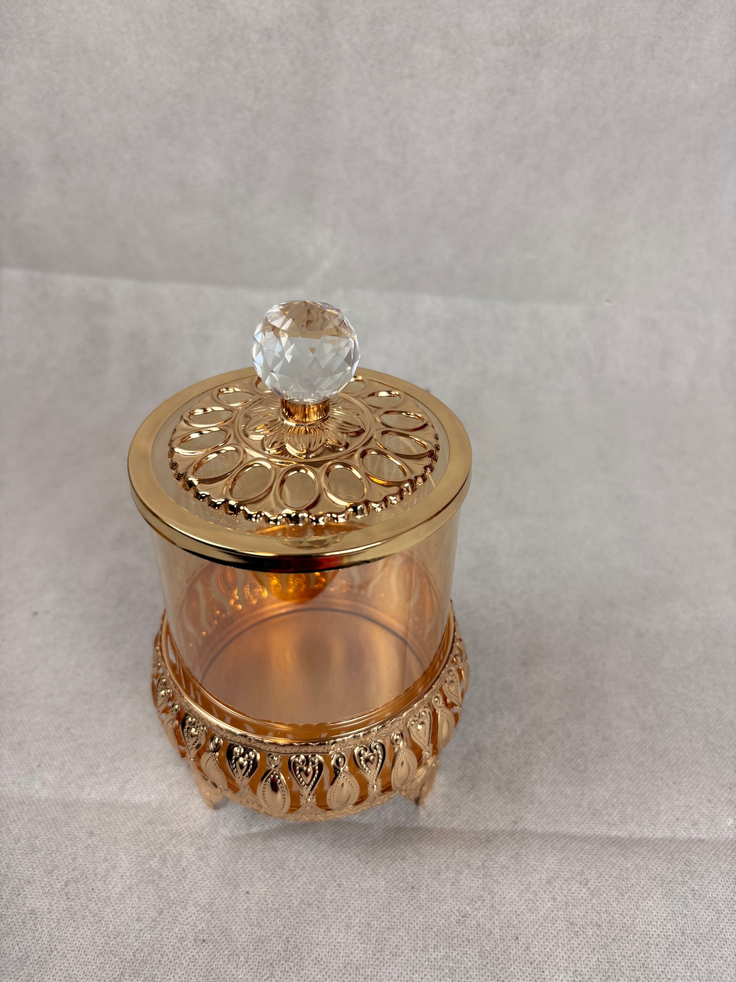 luxury empty glass storage jar