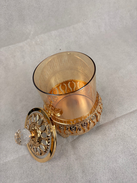 luxury empty glass storage jar