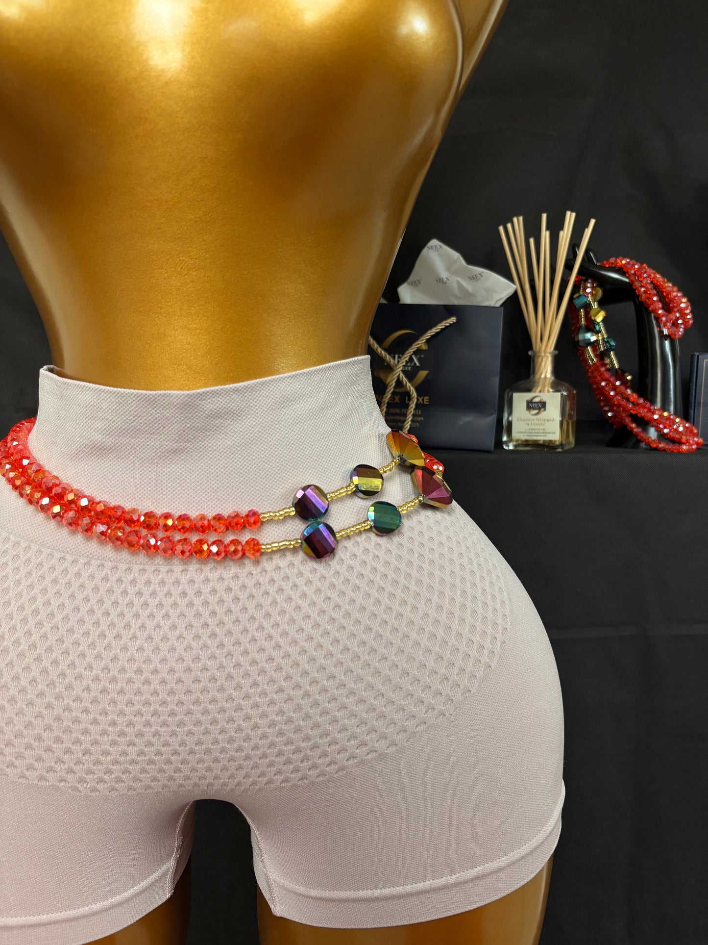 ✨ NEEX LUXE Baya Waist Beads (Si Fere) – 2 Piece Set