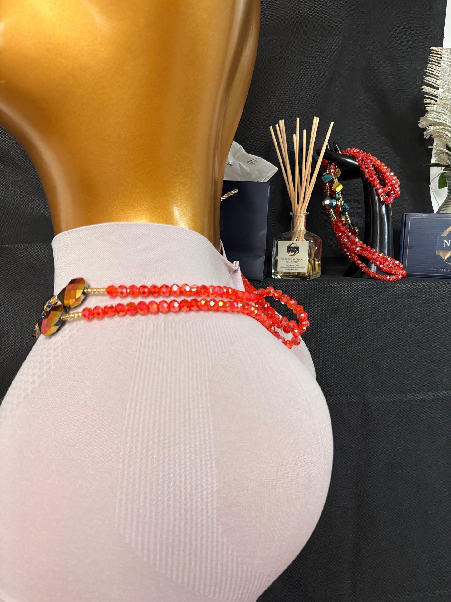 ✨ NEEX LUXE Baya Waist Beads (Si Fere) – 2 Piece Set