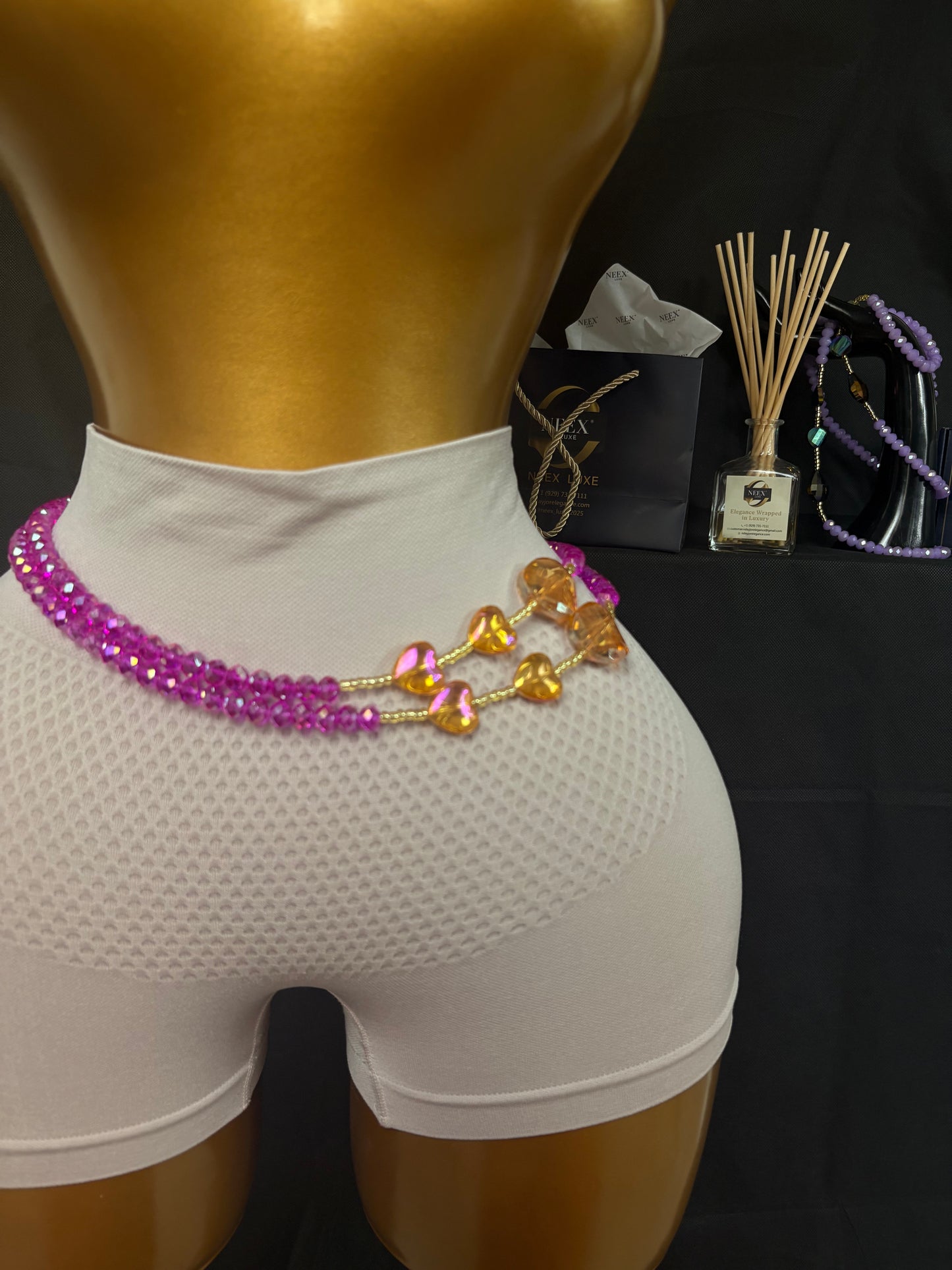 ✨ NEEX LUXE Baya Waist Beads (Si Fere) – 2 Piece Set