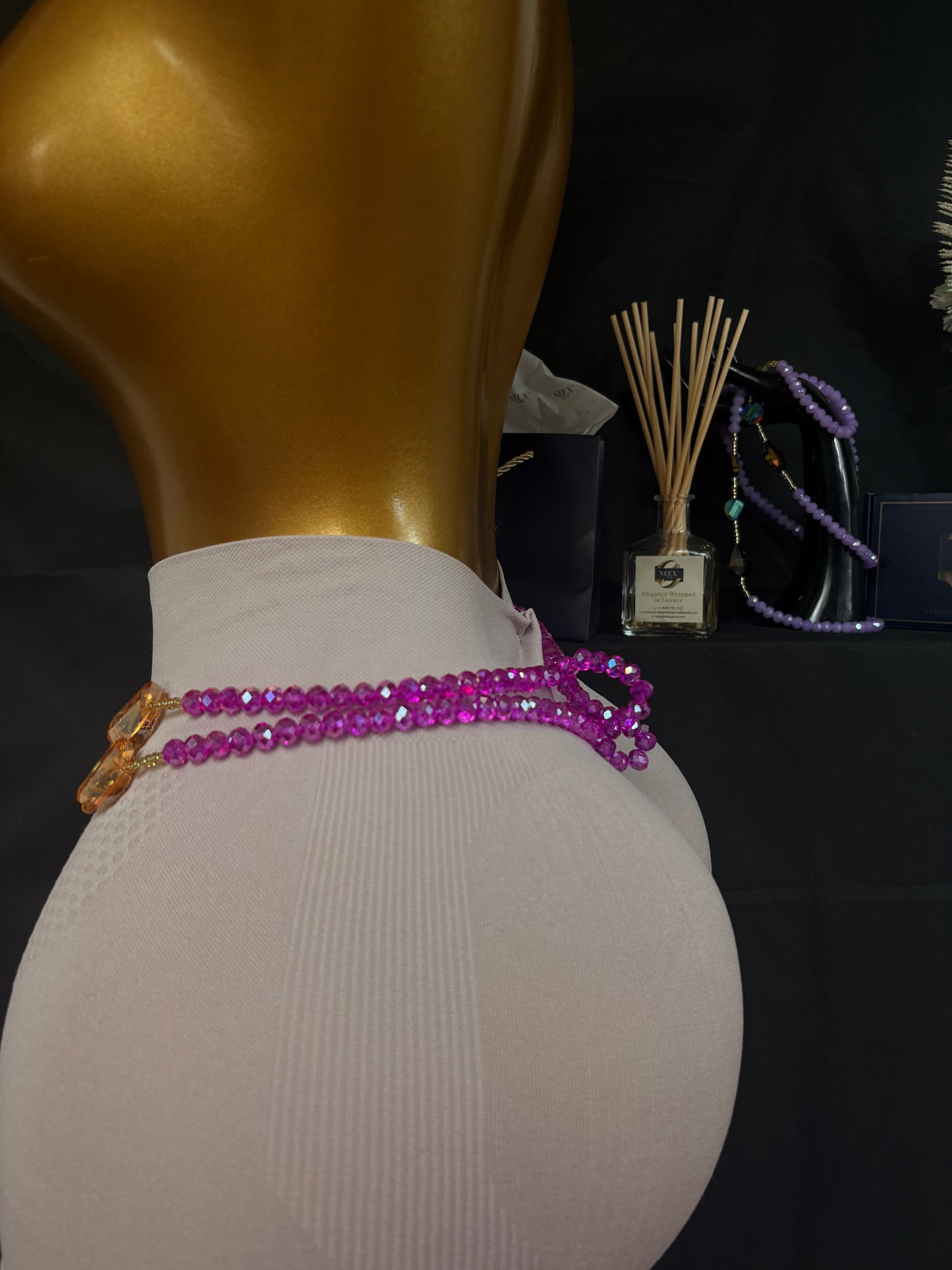 ✨ NEEX LUXE Baya Waist Beads (Si Fere) – 2 Piece Set