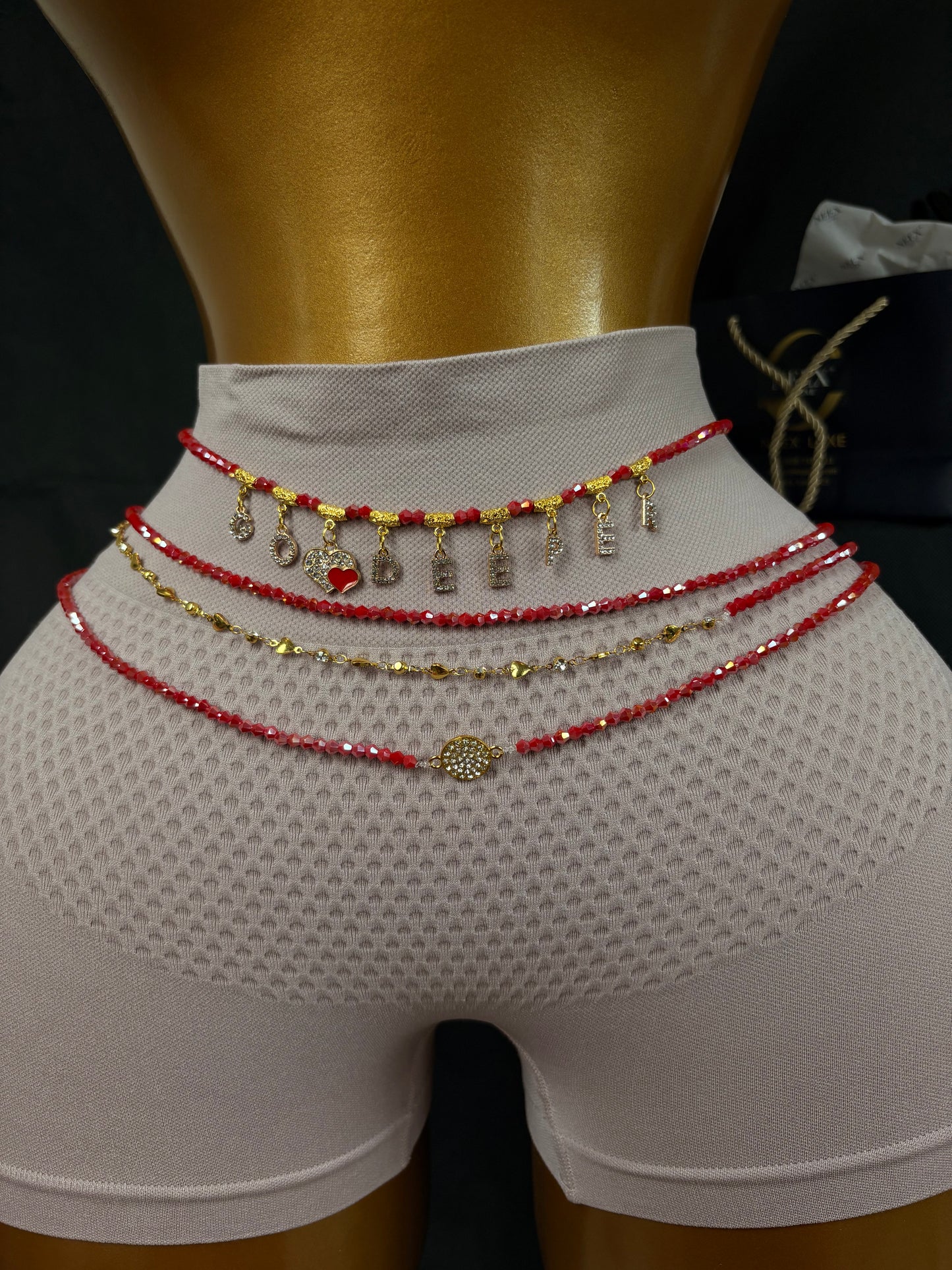 NEEX LUXE Romantic Baya Waist Beads (Si Fere) – 4 Piece Set