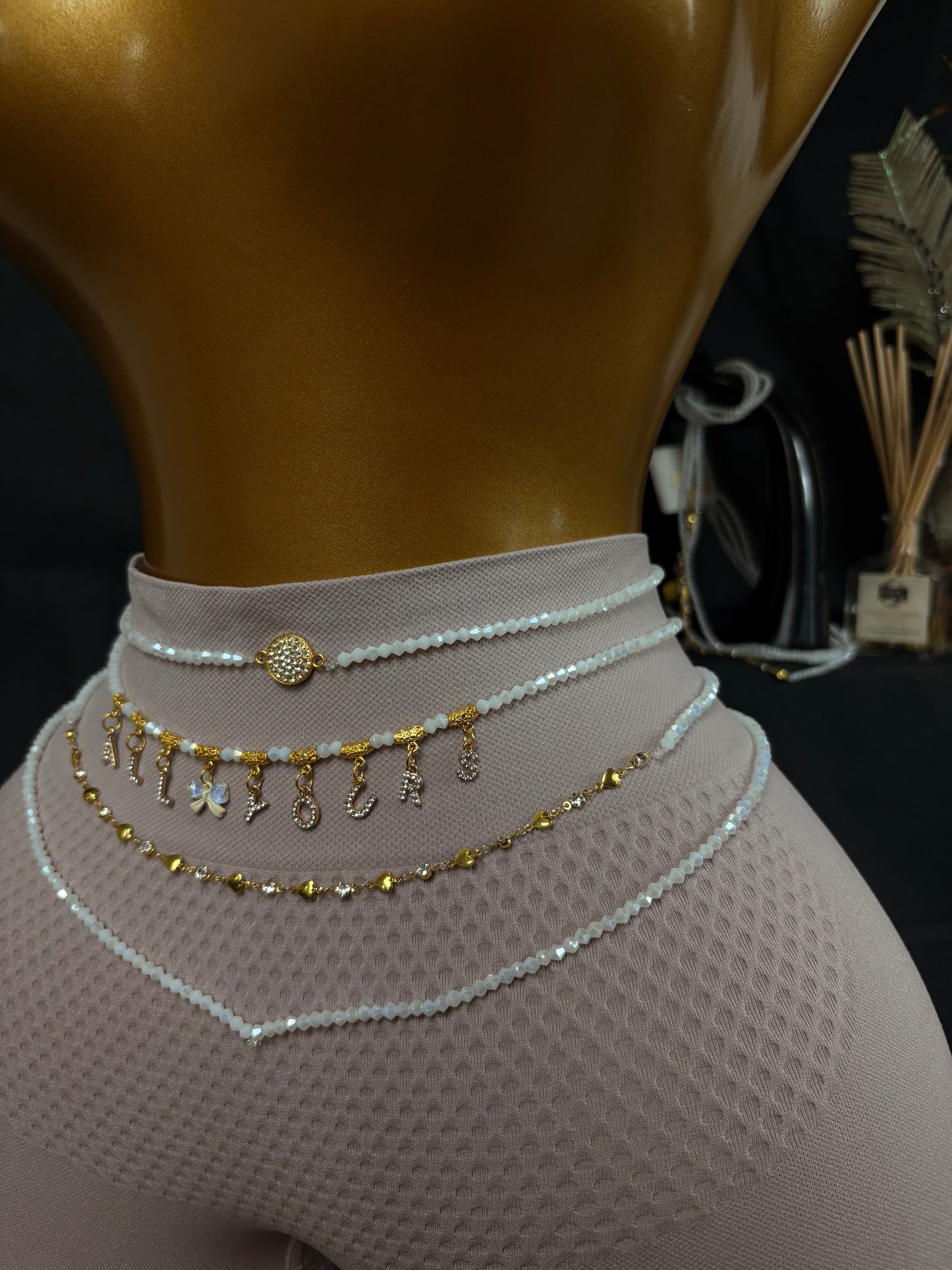 NEEX LUXE Romantic Baya Waist Beads (Si Fere) – 4 Piece Set