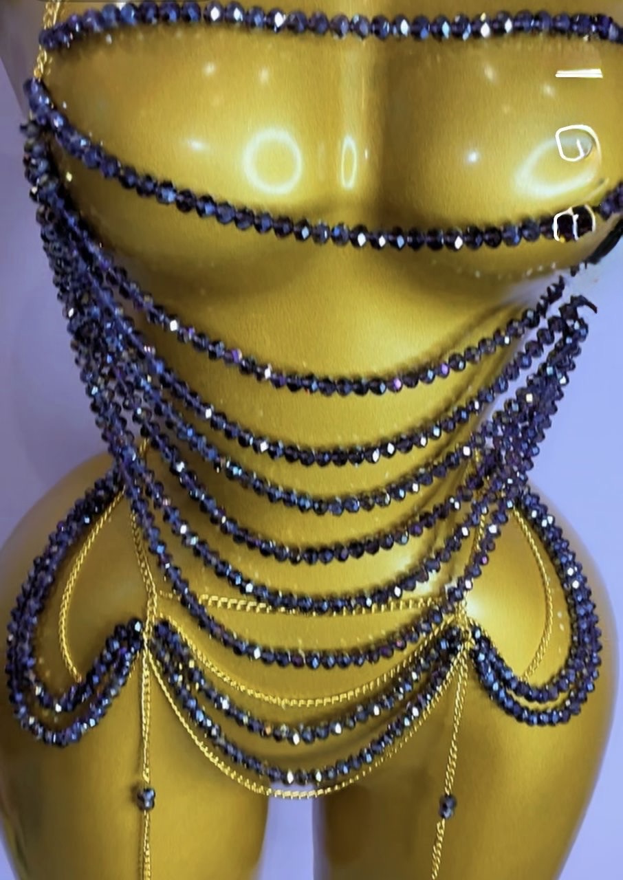 NEEX LUXE Crystal Body Jewelry Set