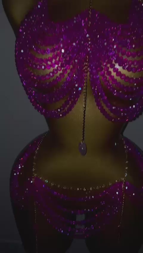NEEX LUXE Crystal Body Jewelry Set