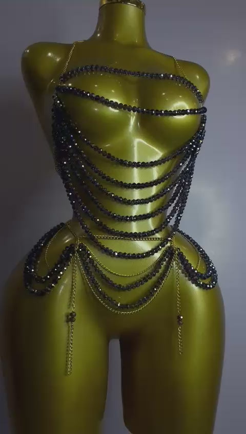 NEEX LUXE Crystal Body Jewelry Set